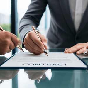 Jeśli wszystko pasuje, podpisujemy umowę. Zyskujesz pewność i bezpieczeństwo – wszystkie warunki są przejrzyste, bez niespodzianek.